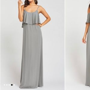 “Caitlin Ruffle Maxi Dress” Show Me Your Mumu